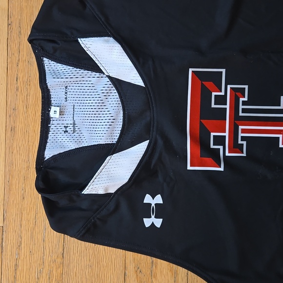 NWT Texas Tech Compression Singlet Tank Mens Under Armour UJTJC3M Black - Picture 4 of 9